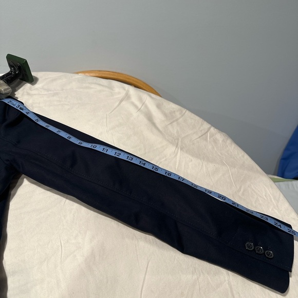 Banana Republic Women’s Tailored Blazer Jacket Size 10 Black Pink Striped Lining - Picture 7 of 7